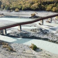 New Zealand bridge pier wash-out closes railway logo 